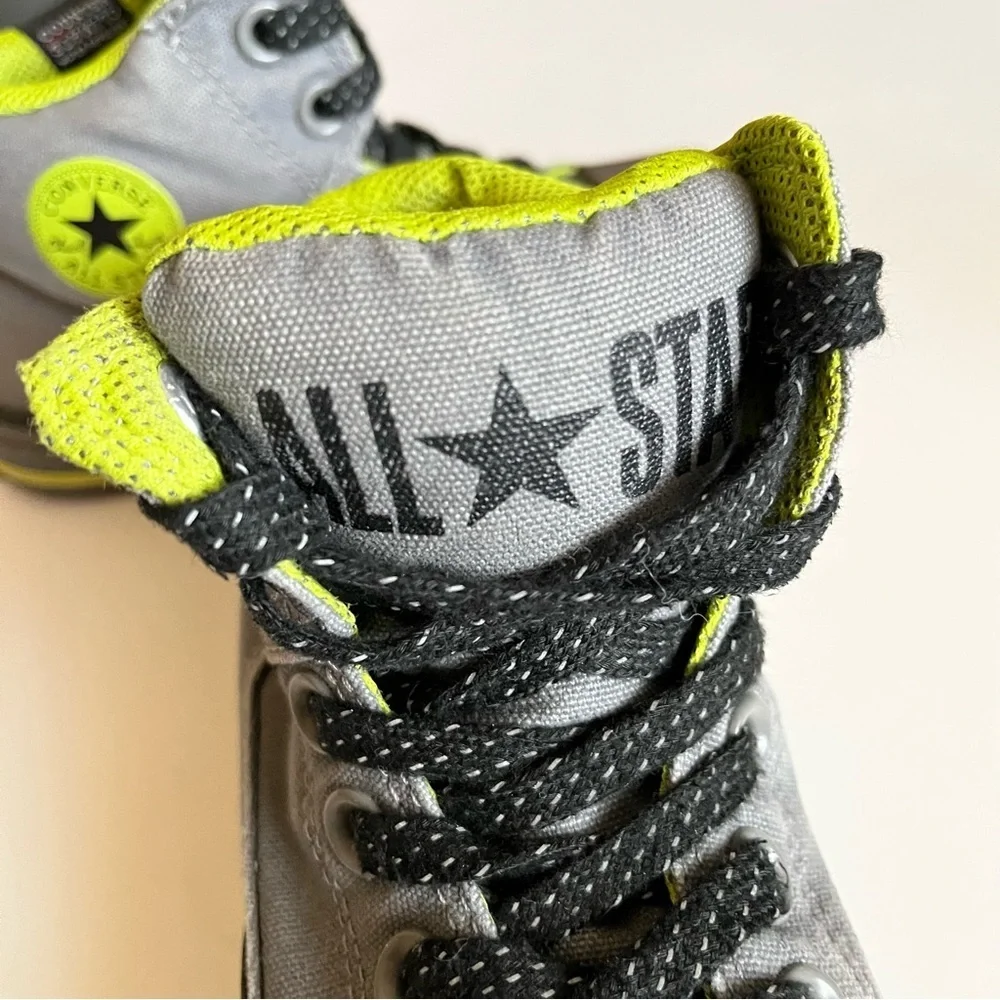 Converse‎ All Star Chuck Taylor Unisex Size 12 Gray Lime Green Shoes